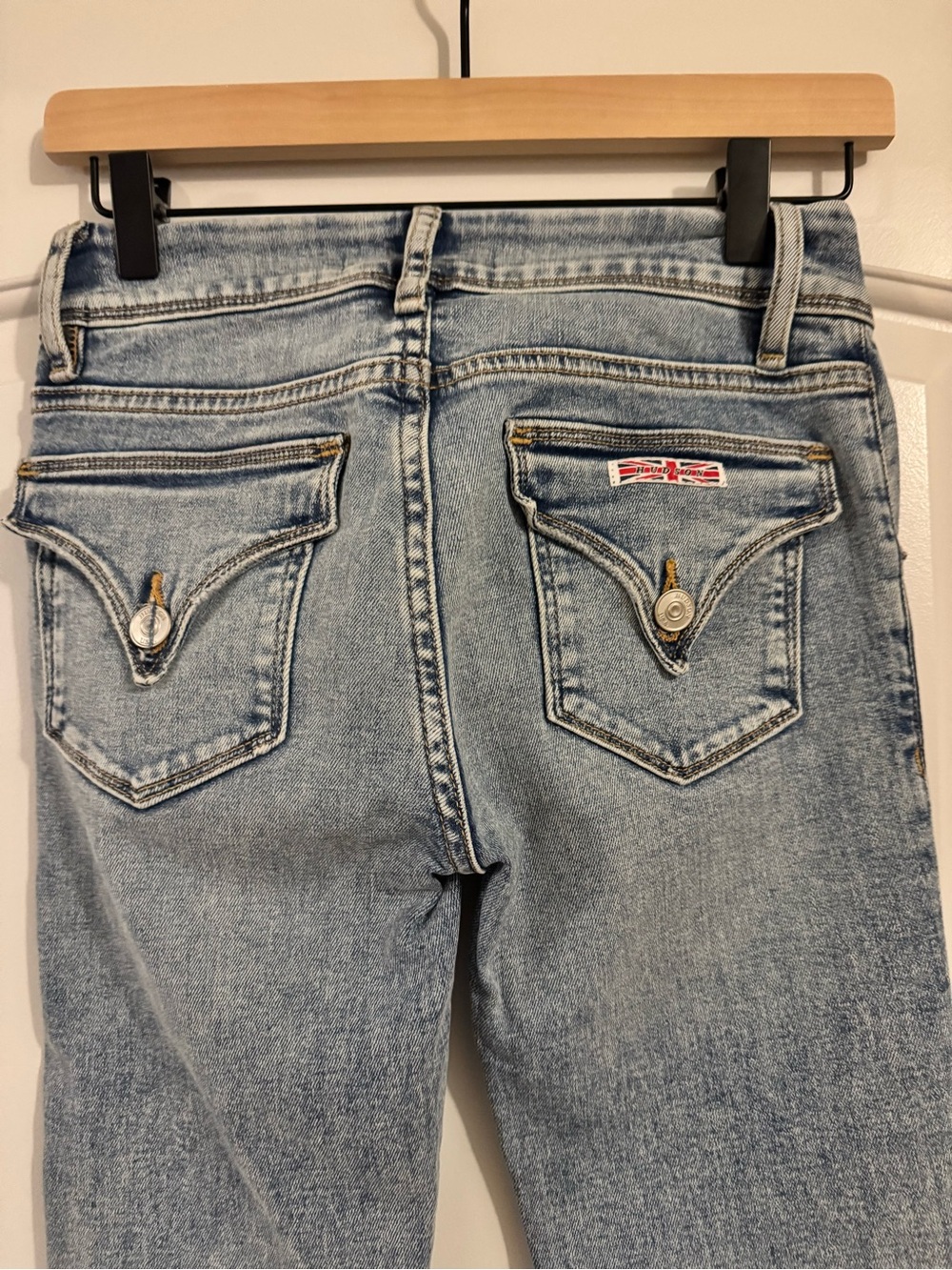 Hudson Jeans Light Blue High-Rise Flare Jeans - Picture 6 of 9